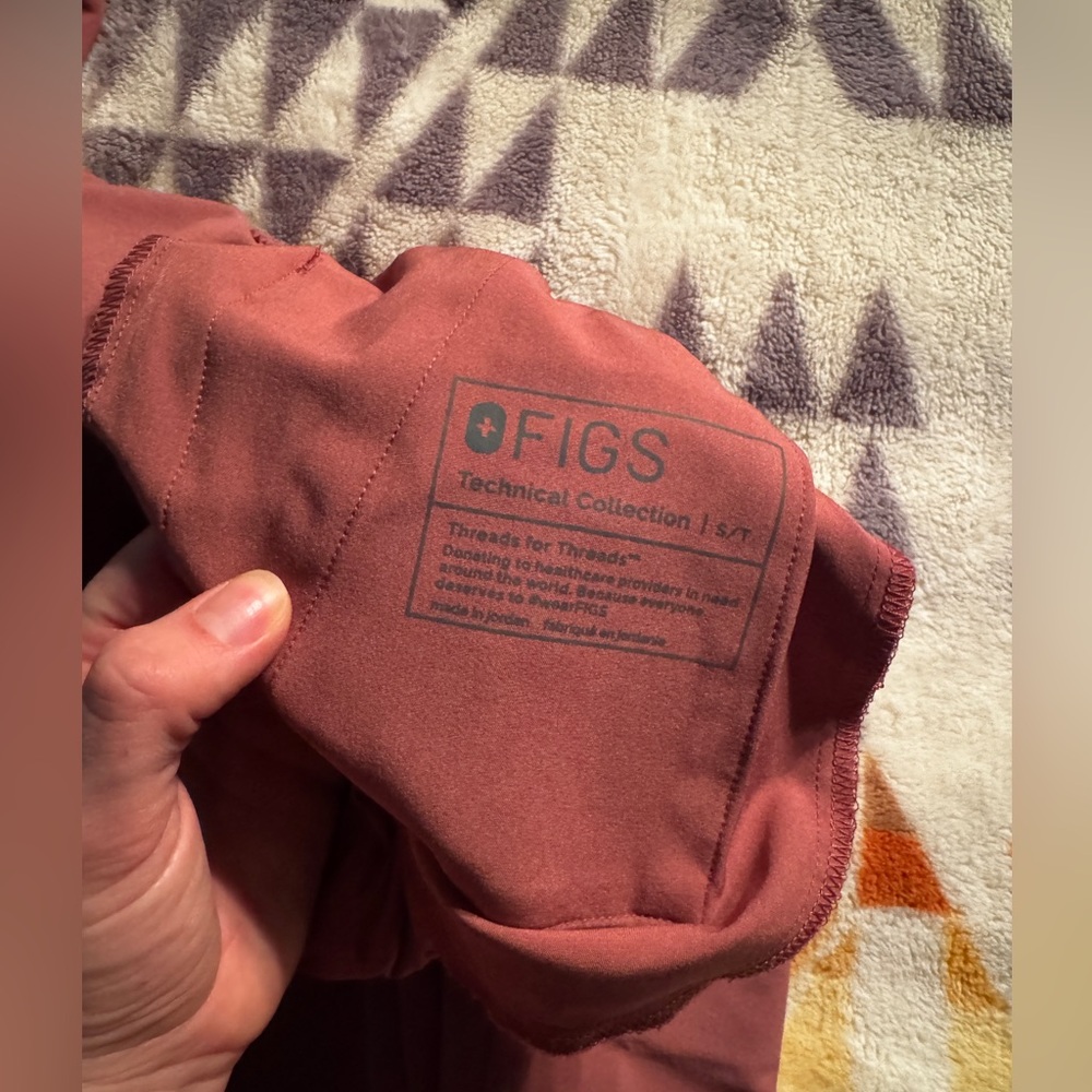 Figs Mauve Dowa High Waisted Pants - Picture 4 of 4